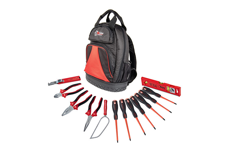 Werkzeugrucksack mit 13 Werkzeugen