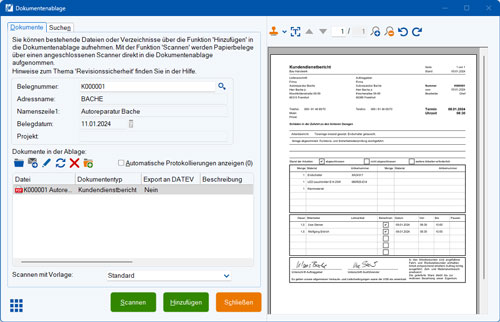 Digital Partner IN-Software - Integrierte digitale Dokumentenablage