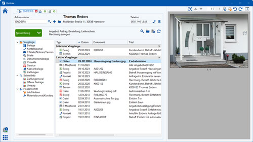 Digital Partner IN-Software - Zentrale Datenübersicht
