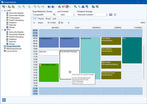 Digital Partner IN-Software - Übersichtliche Terminverwaltung